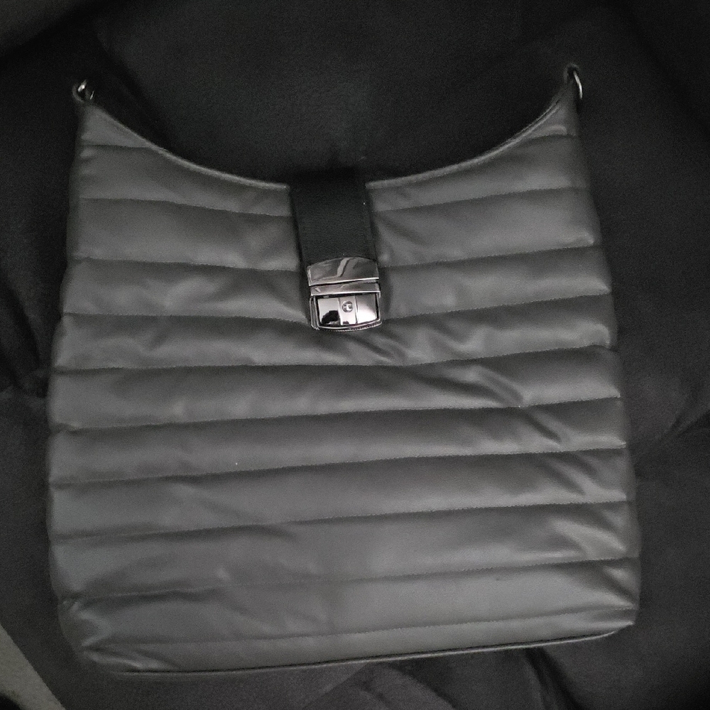 THINK ROYLN Black Quilted Crossbody Bag